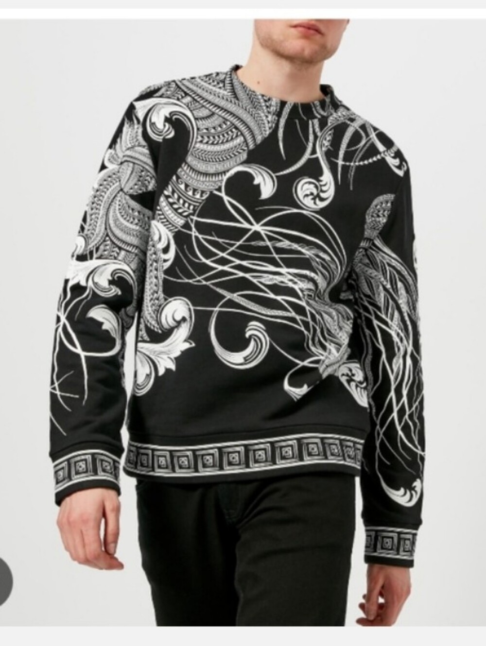 Versace Collection Paisley Sweatshirt  Size M